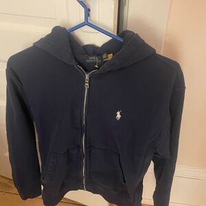 Ralph Lauren Kids Dark Blue Zip-Up Hoodie